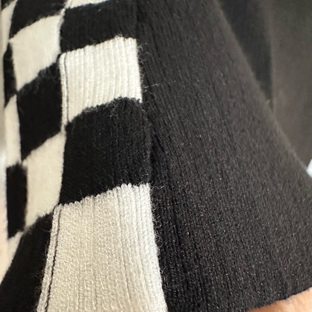 RARE Alexander Wang Checkered‎ Cutout Sleeve Sweater - Picture 8 of 12
